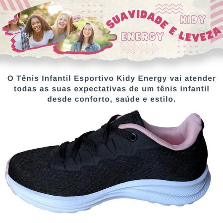 Imagem de Tênis Infantil Feminino Lançamento Kidy Energy Juvenil para Menina 371091