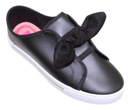 Tênis Infantil Feminino Molekinha De Laço 2524.318 Preto Napa 28 Imagem de Tênis Infantil Feminino Molekinha De Laço 2524.318 Preto Napa 28