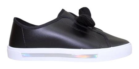 Tênis Infantil Feminino Molekinha De Laço 2524.318 Preto Napa 28 Imagem de Tênis Infantil Feminino Molekinha De Laço 2524.318 Preto Napa 28