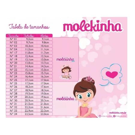 Imagem de Tênis infantil feminino preto molekinha 2524.331 casual moda