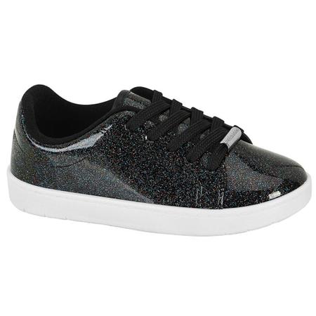 T nis Infantil Feminino Verniz Preto Multicolor Molekinha 2554.100