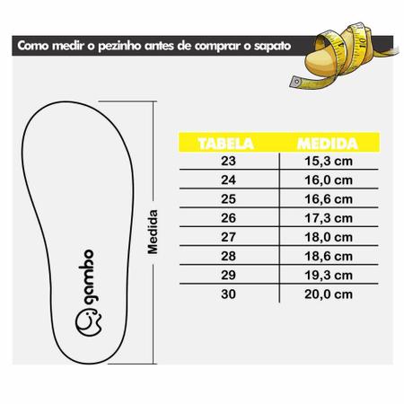 Tamanho hotsell tenis crianca