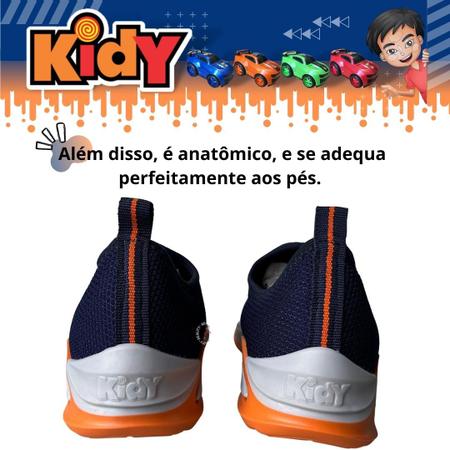 Imagem de Tênis Infantil Masculino Sem Cadarço Para Menino Calce Fácil Kidy Play 70642