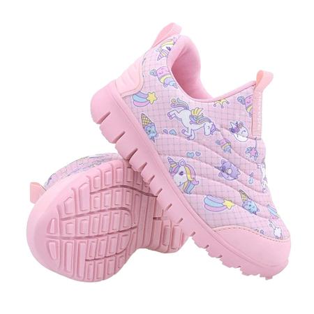 Imagem de Tênis Infantil menina Novopé 10001262 Textil Unicornio