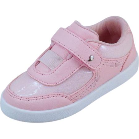 Tênis Infantil Menina Pampili Mini Joy Glitter Rosa Imagem de Tênis Infantil Menina Pampili Mini Joy Glitter Rosa