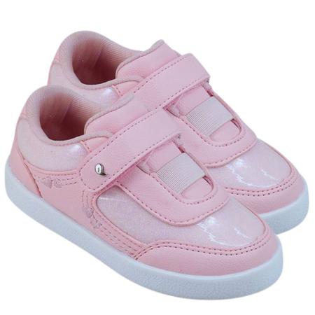 Tênis Infantil Menina Pampili Mini Joy Glitter Rosa Imagem de Tênis Infantil Menina Pampili Mini Joy Glitter Rosa