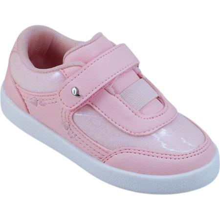 Tênis Infantil Menina Pampili Mini Joy Glitter Rosa Imagem de Tênis Infantil Menina Pampili Mini Joy Glitter Rosa