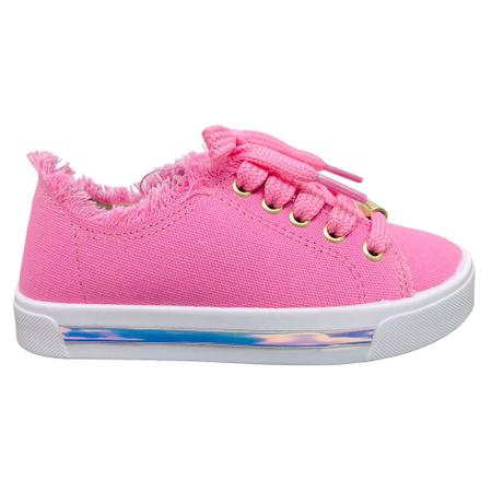 Tênis Infantil Molekinha Feminino Lona Sider Casual Imagem de Tênis Infantil Molekinha Feminino Lona Sider Casual