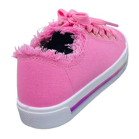 Tênis Infantil Molekinha Feminino Lona Sider Casual Imagem de Tênis Infantil Molekinha Feminino Lona Sider Casual