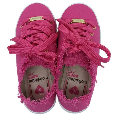 Tênis Infantil Molekinha Feminino Lona Sider Casual Imagem de Tênis Infantil Molekinha Feminino Lona Sider Casual
