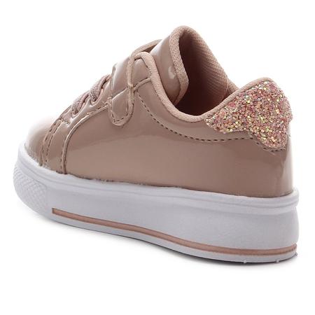 Imagem de Tênis Infantil Tininha Cadarço E tiras autocolantes Flatform Verniz Feminino