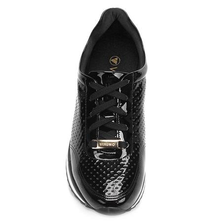 Tênis jogging via uno cheap verniz laser cut feminino