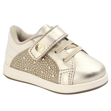 Tênis klin mini gloss street dourado sales