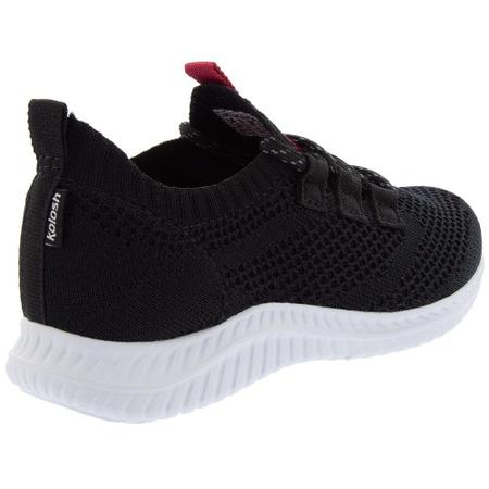 T nis Kolosh Sport Style Feminino Tecido Preto T nis Esportivo