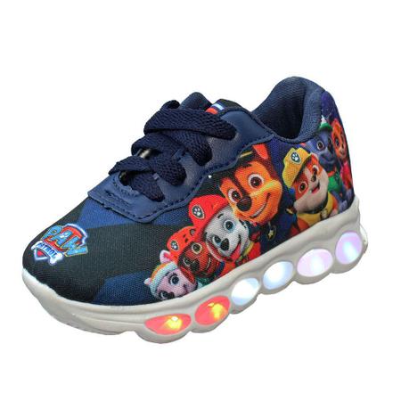 tenis led luzinha infantil patrulha canina masculino - Calçados Infantis -  Magazine Luiza