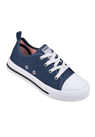 Imagem de Tênis Lona Infantil Menina Pampili Easy Cano 729001 Azul