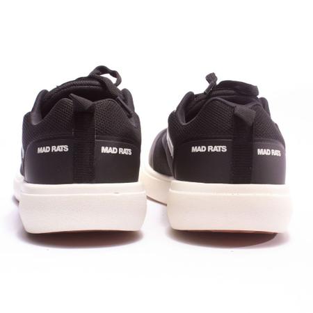 Tênis Mad Rats MR Comfort- Black/Branco - Preto