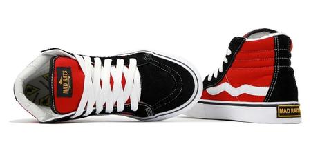 Tênis Cano Alto Mad Rats Hi Top Preto Vermelho