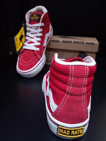 Tênis Mad Rats Hi Top - Vermelho - Vermelho