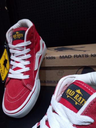 Tênis Mad Rats Hi Top - Vermelho