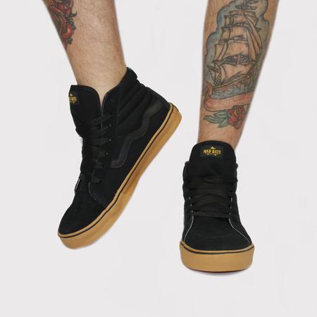 Tênis Mad Rats Cano Alto Hi Top Preto Crepe