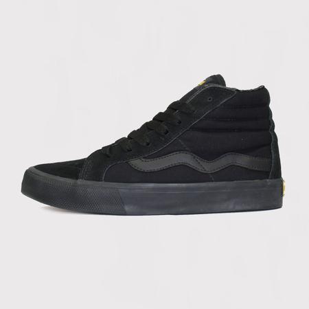 Tênis Unissex Mad Rats Hi Top Old School Preto/branco Preto