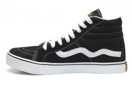 Tênis Old School Preto Mad Rats Estilo Vans Hitop Cano Baixo Tênis  Masculino Madrats Usado 75538208 Enjoei