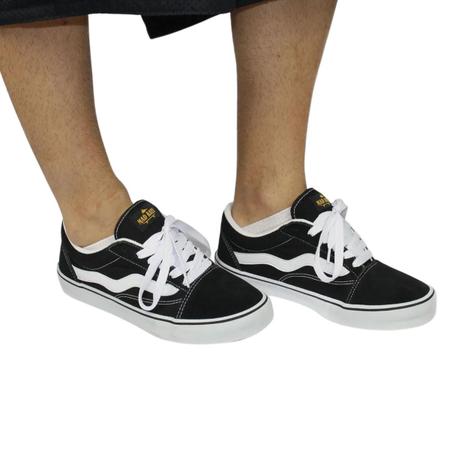 Tênis Unissex Mad Rats Old School Preto/branco