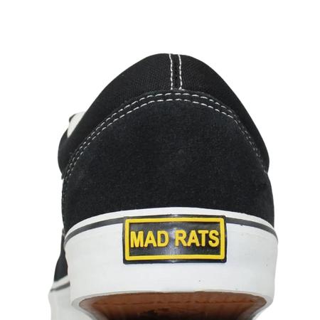 Tênis Mad Rats Old School Básico OS34LN 50000 - Preto/Branco (Camurça/Lona)  - Calçados Online Sandálias, Sapatos e Botas Femininas