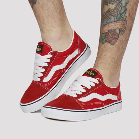 Tenis Mad Rats Old School Vermelho - Lace Sneakers