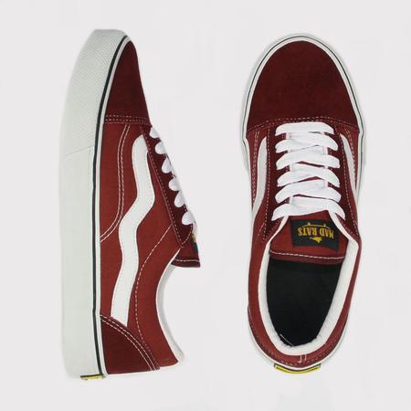 Tênis Mad Rats Old School Preto Vermelho Original Skate + Nf