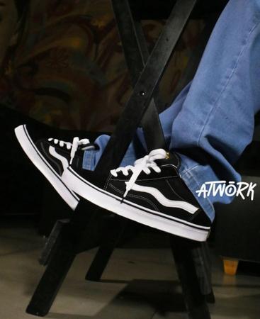 Tênis Mad Rats Old School- Black/Branco - Preto