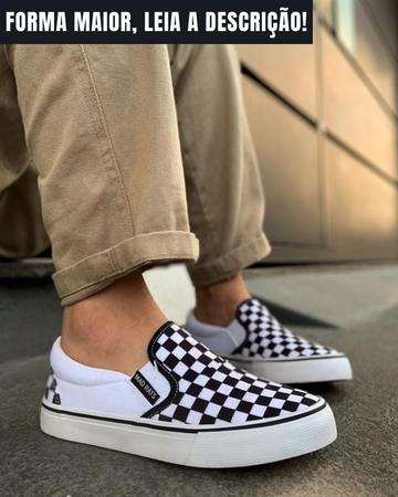 Tênis Slip On Quadriculado Mad Rats Oficial Unissex