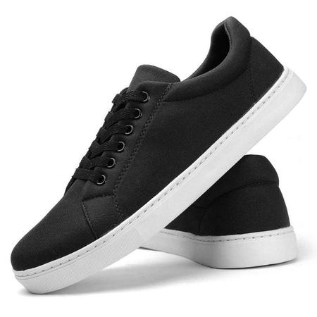 Imagem de Tenis Masculino Casual Preto Confortavel Urbano