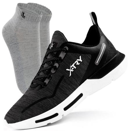T nis Masculino Corrida Caminhada Academia Macio X Try Meia Lupo