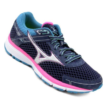 T nis Mizuno Falcon N Feminino 36 Azul Rosa T nis