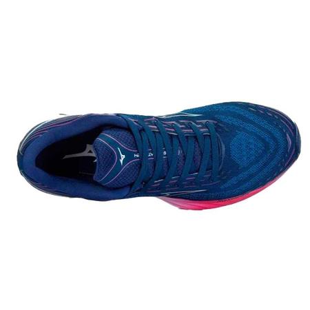 T nis Mizuno Wave Creation 24 Feminino Azul e Rosa T nis