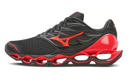 Imagem de Tênis Mizuno Wave Prophecy 11S Preto e Vermelho