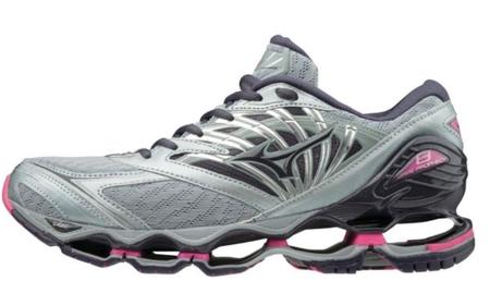Mizuno prophecy 5 top cinza e rosa