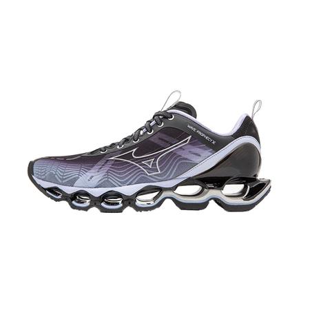 T nis Mizuno Wave Prophecy X Feminino Preto e Prata T nis