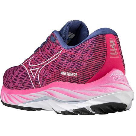T nis Mizuno Wave Rider 26 Performance Feminino Fuscia T nis