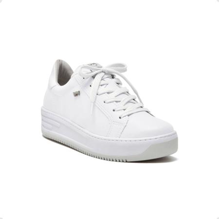 Tênis Moda Feminino Casual Via Marte Branco Imagem de Tênis Moda Feminino Casual Via Marte Branco