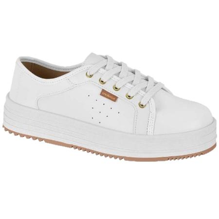 Tenis branco hot sale salto alto