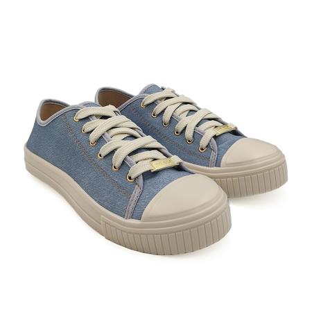 Tenis Moleca Feminino Casual Tecido Azul Jeans Denim 5716.100