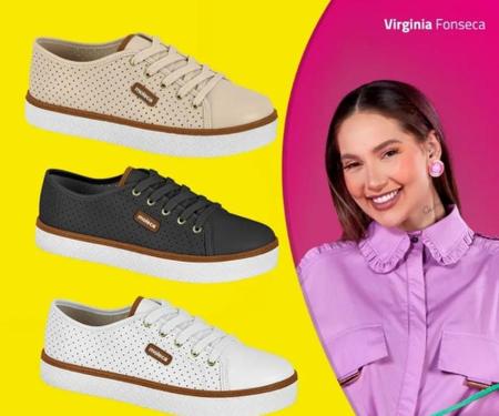 Tênis Moleca Feminino Com Micro Furinhos Imagem de Tênis Moleca Feminino Com Micro Furinhos