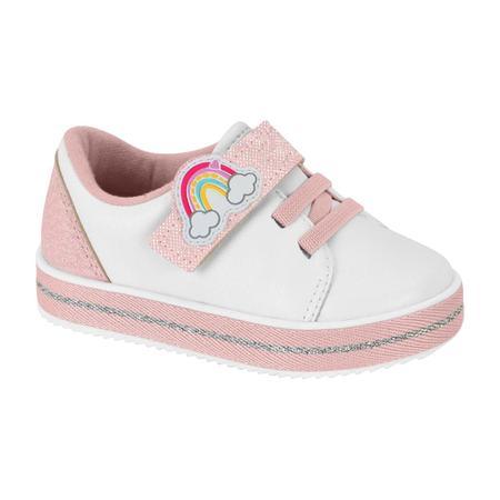 Tenis Molekinha 2131.625 Salto Baixo Elastico Leve Menina Bebe Imagem de Tenis Molekinha 2131.625 Salto Baixo Elastico Leve Menina Bebe
