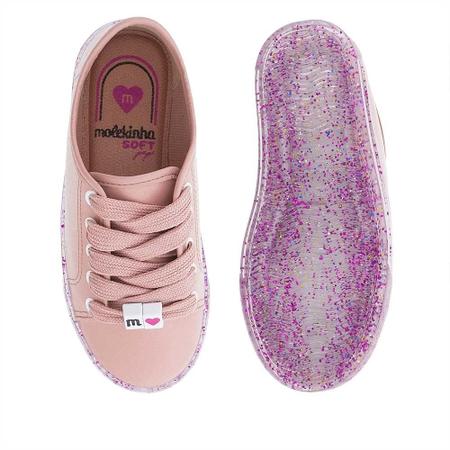 Tenis com glitter store rosa