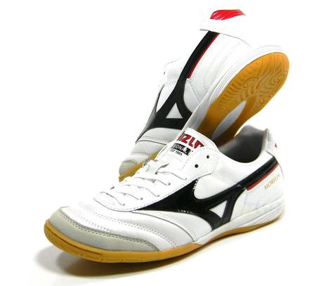 tenis Morelia Futsal IN ELITE Couro branca Mizuno Produtos de