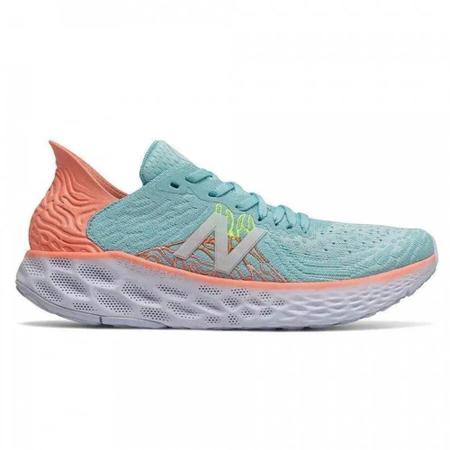 T nis New Balance 1080 v10 Feminino Azul Claro e Laranja T nis