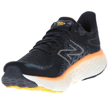 T nis New Balance 1080 V12 Azul Marinho e Laranja Masculino